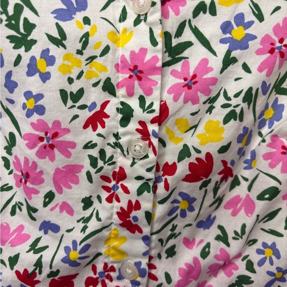 Kate Spade Shoreside Floral Puffy Sleeve Shirtdress, Size Small Made In India - Picture 3 of 12